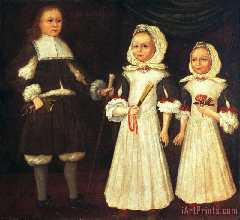 David, Joanna And Abigail Mason painting - Freake-gibbs Painter David, Joanna And Abigail Mason Art Print