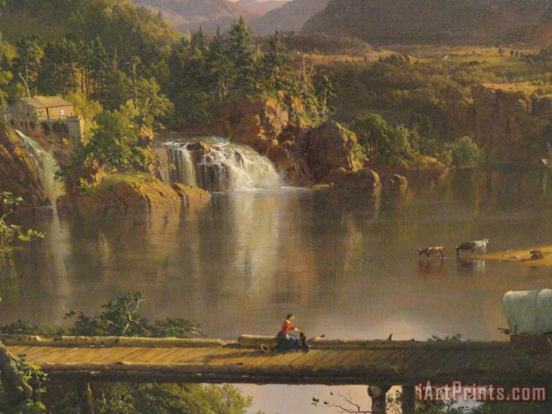 New England Scenery painting - Frederic Edwin Church New England Scenery Art Print