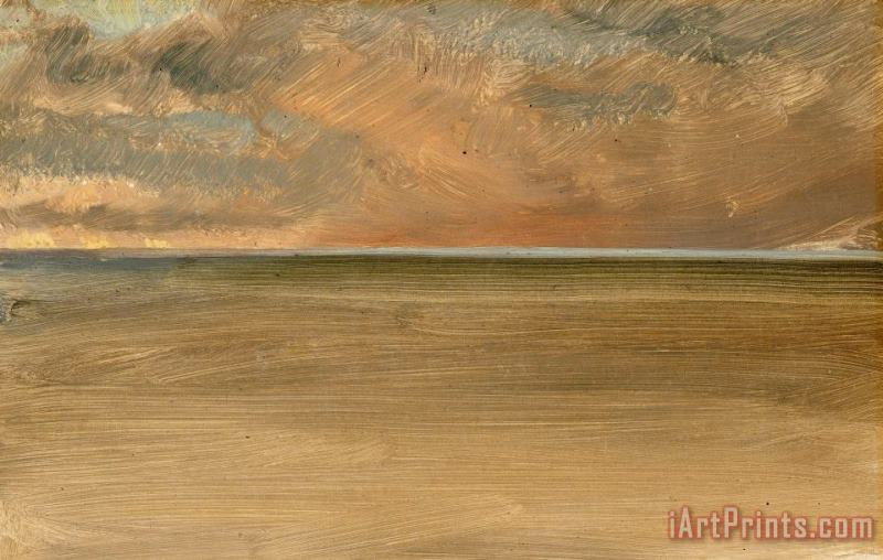 Seascape with Icecap in The Distance painting - Frederic Edwin Church Seascape with Icecap in The Distance Art Print