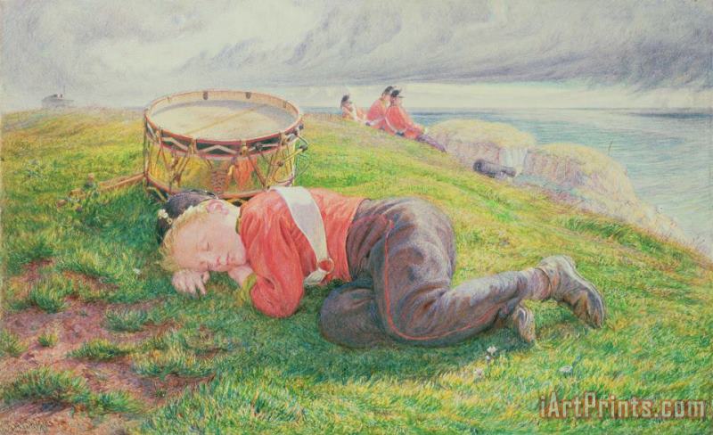 The Drummer Boy's Dream painting - Frederic James Shields The Drummer Boy's Dream Art Print