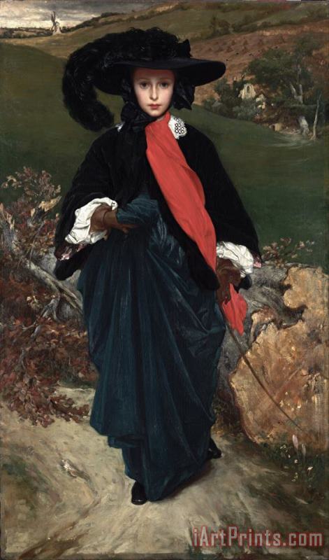 Frederic Leighton Portrait of May Sartoris Art Painting
