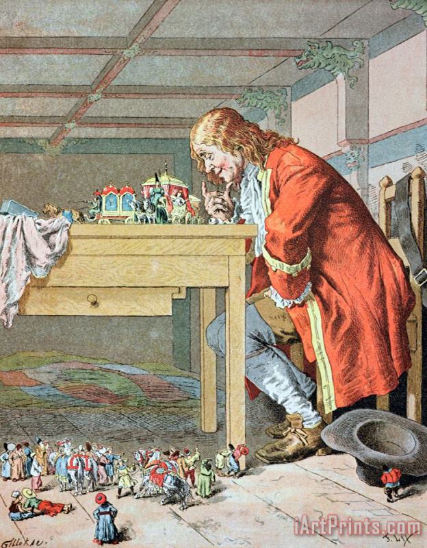 Frederic Lix Scene From Gullivers Travels Art Print