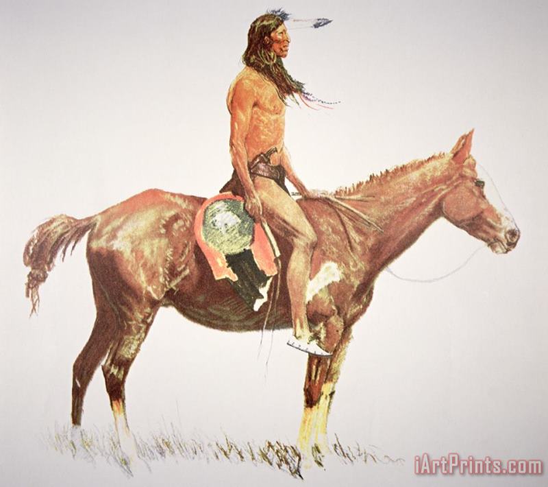 Frederic Remington A Cheyenne Brave Art Print