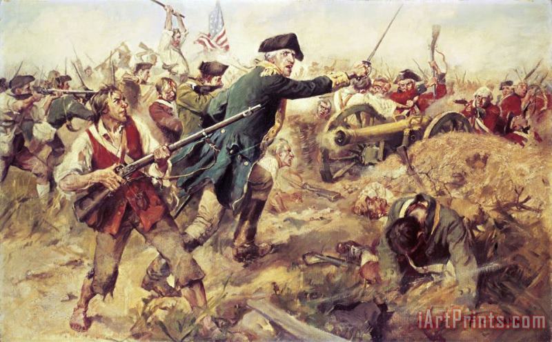 Frederick Coffay Yohn Battle Of Bennington Art Painting