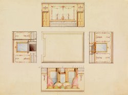 Frederick Crace Design for Ceiling And Four Walls of Room painting