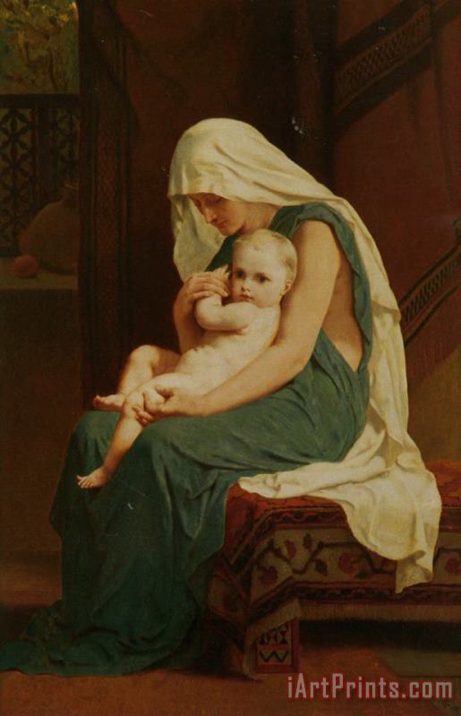Frederick Goodall Mother And Child Art Painting