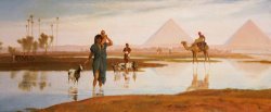 Frederick Goodall Overflow of the Nile painting