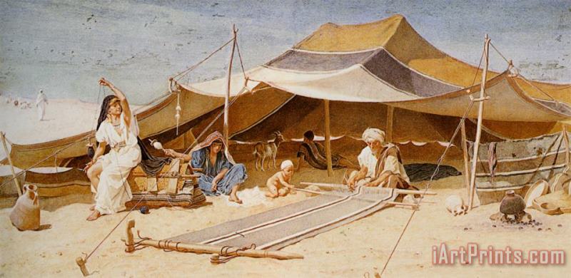 Frederick Goodall Spinners And Weavers Art Painting