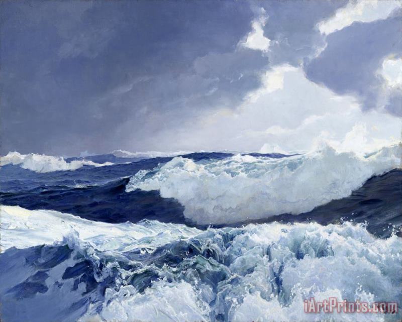 Frederick Judd Waugh Mid Ocean Art Print