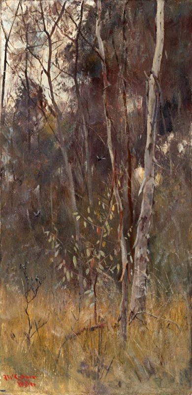 Frederick Mccubbin At The Falling of The Year Art Print