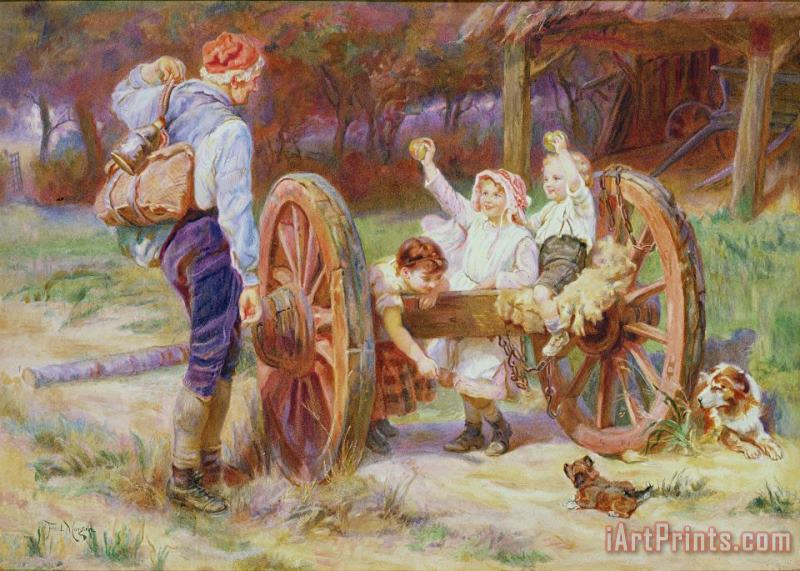 Happy as the Days are Long painting - Frederick Morgan Happy as the Days are Long Art Print