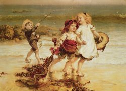 Children Art for sale - Sea Horses by Frederick Morgan