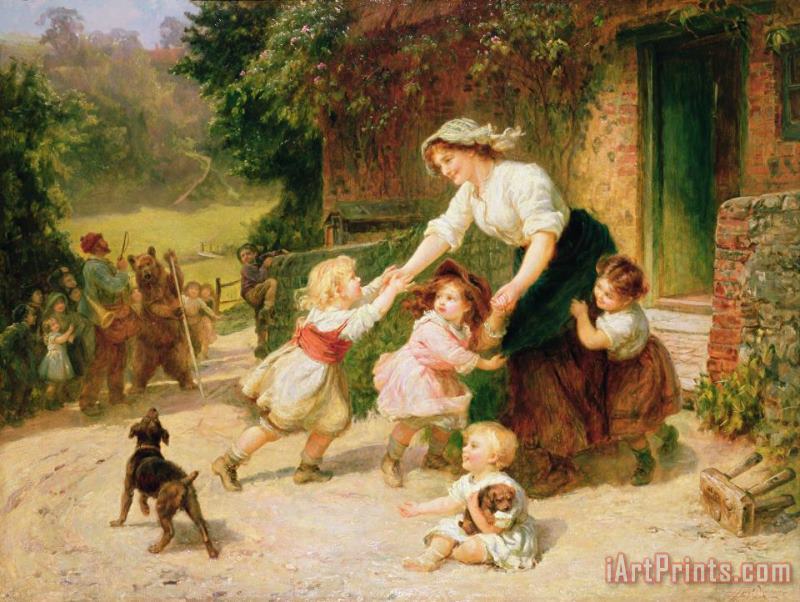 The Dancing Bear painting - Frederick Morgan The Dancing Bear Art Print