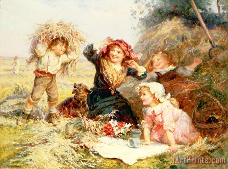 The Haymakers painting - Frederick Morgan The Haymakers Art Print
