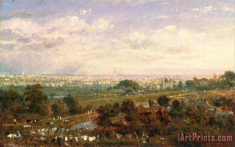 Frederick Nash London From Islington Hill Art Painting