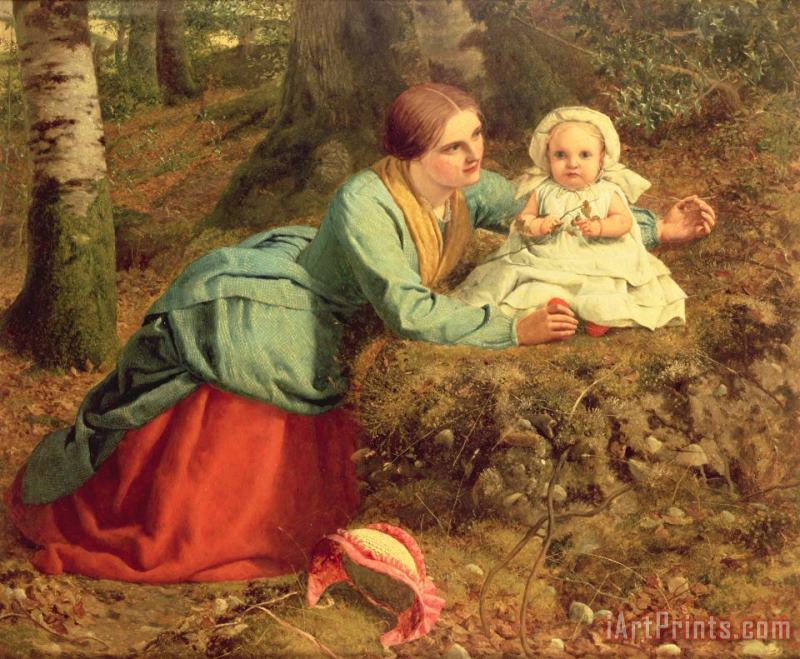 Frederick Richard Pickersgill The Path Where The Brown Leaves Are Spread Art Painting