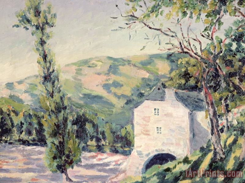 Landscape In Provence painting - French School Landscape In Provence Art Print
