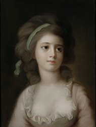 French School Portrait of a Young Lady painting