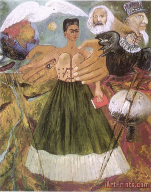 Frida Kahlo Marxism Will Give Health to The Sick 1954 Art Painting