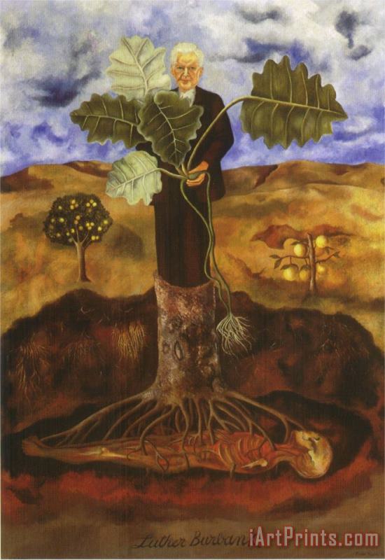 Portrait of Luther Burbank 1931 painting - Frida Kahlo Portrait of Luther Burbank 1931 Art Print