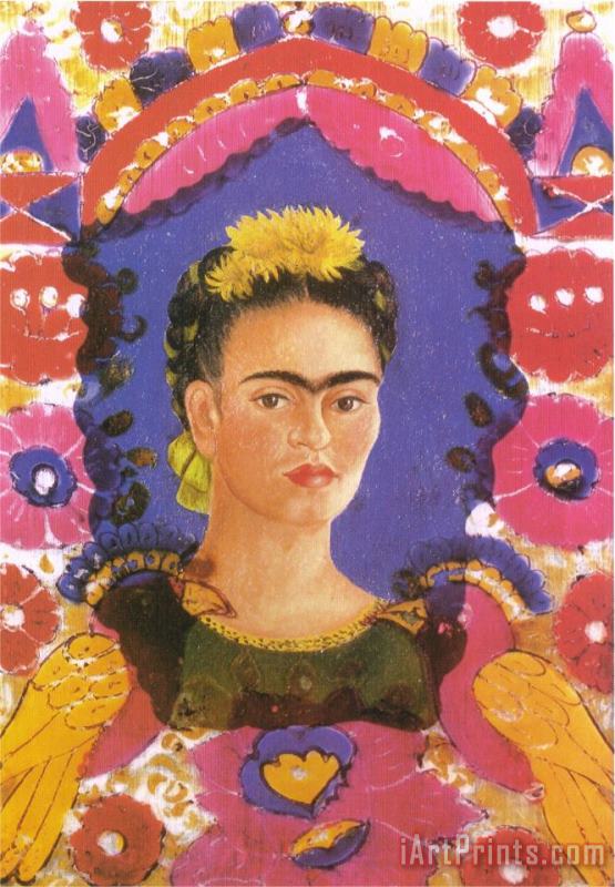 Frida Kahlo Self Portrait The Frame 1938 Art Painting