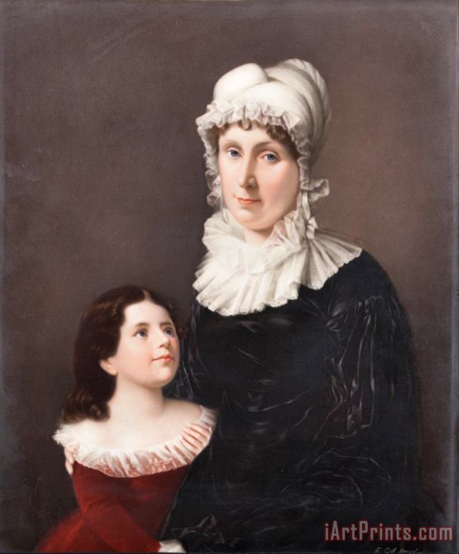 Friedrich Till Lucretia Elizabeth Hanneby (morgan) And Judith Livingston Art Print