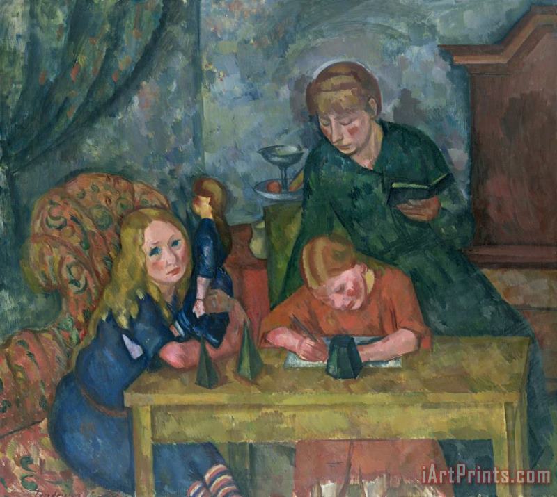 Fritz Friedrichs The Children's Parlour Art Painting