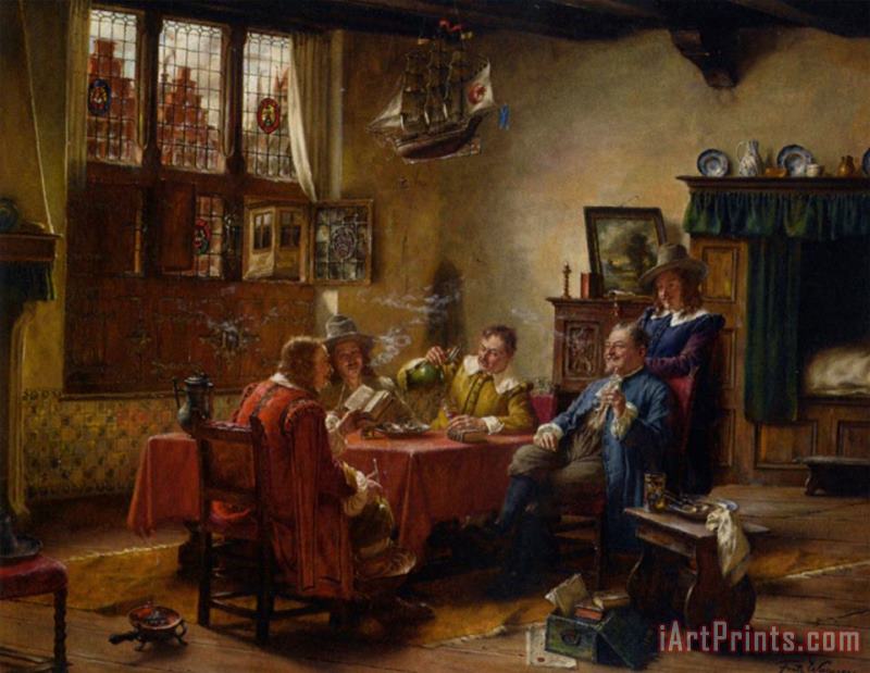 A Merry Company painting - Fritz Wagner A Merry Company Art Print