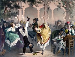 G Barry Quadrille at the Bal Bullier painting
