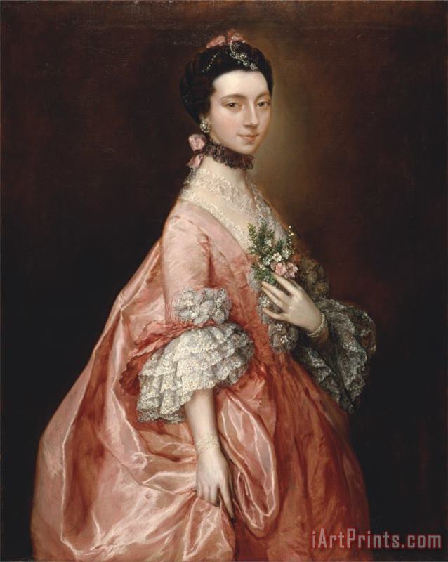 Mary Little, Later Lady Carr painting - Gainsborough, Thomas Mary Little, Later Lady Carr Art Print