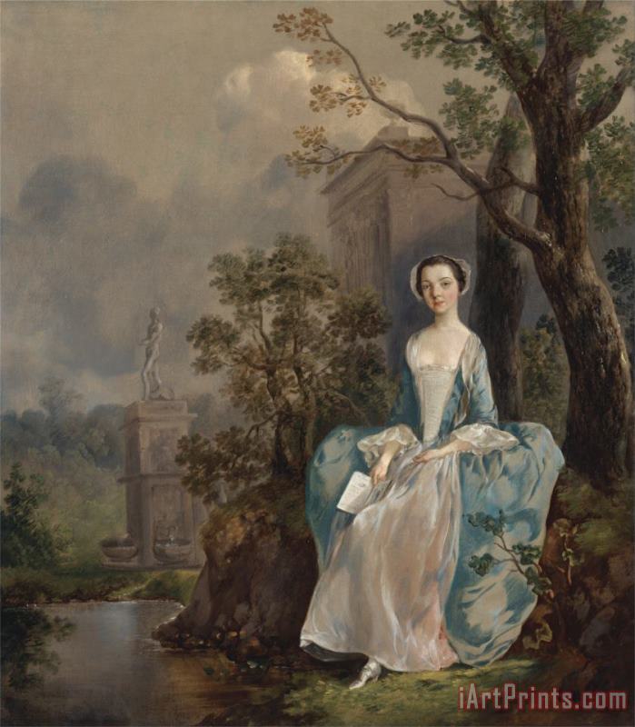Portrait of a Woman painting - Gainsborough, Thomas Portrait of a Woman Art Print