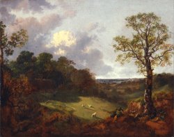 Gainsborough, Thomas Wooded Landscape with a Cottage And Shepherd painting
