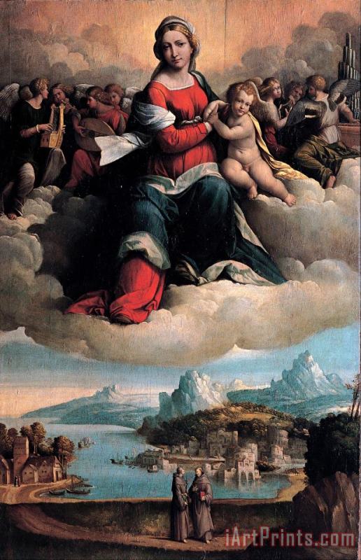 Garofalo Madonna with The Child in Glory And Holy Ones Art Painting