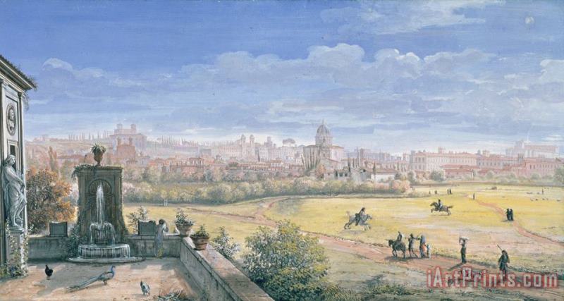 Gaspar van Wittel View Of Rome Art Print