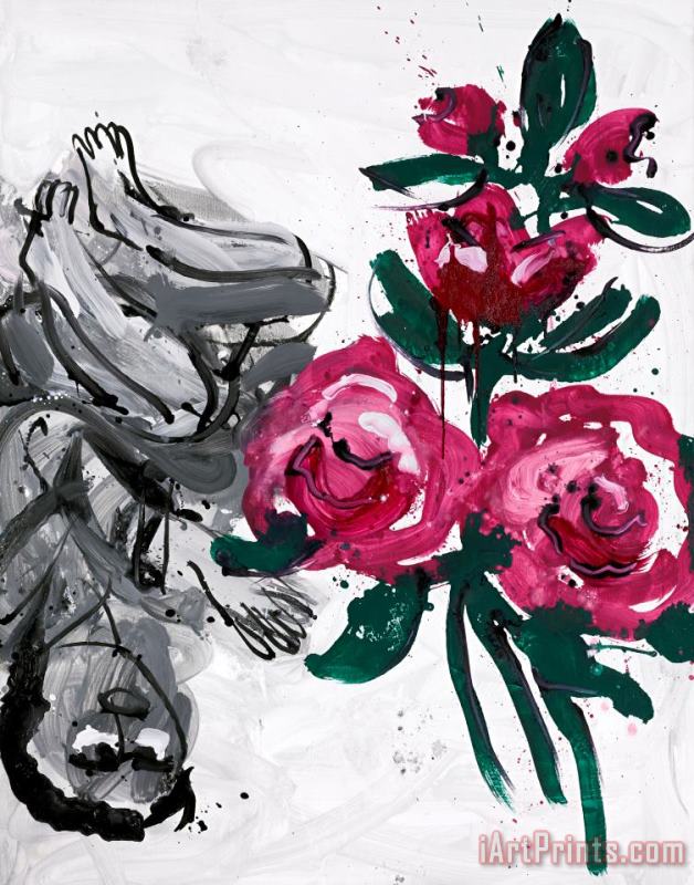 Grosse Rose painting - Georg Baselitz Grosse Rose Art Print