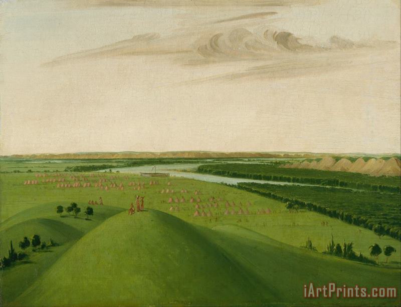 George Catlin Fort Union, Mouth of The Yellowstone River, 2000 Miles Above St. Louis Art Print