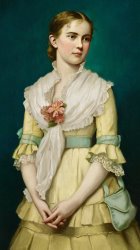 George Chickering Munzig Portrait Of A Young Girl painting