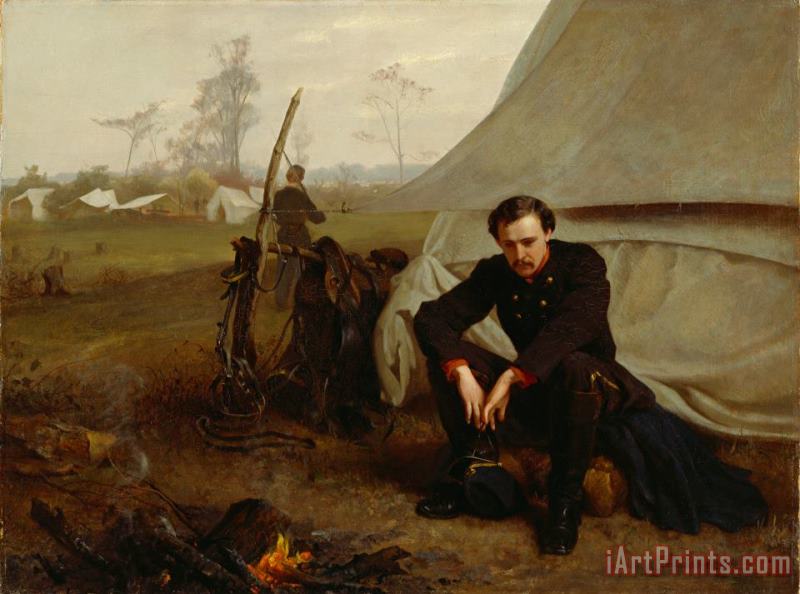 At the Front painting - George Cochran Lambdin At the Front Art Print