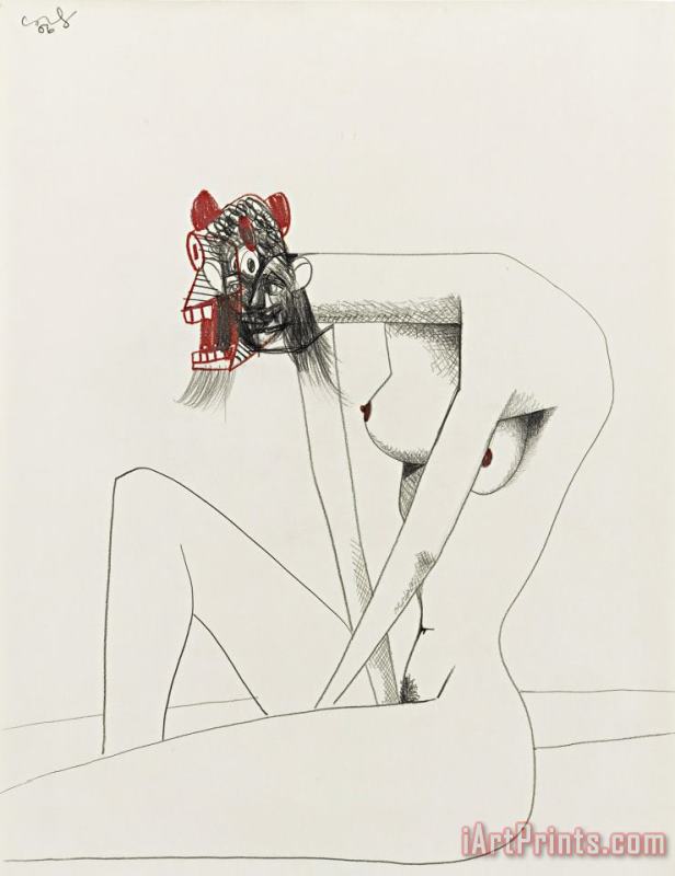 George Condo Seated Bather, 2006 Art Print