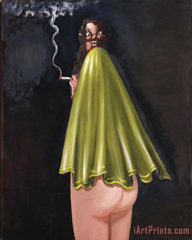 George Condo Smiling Smoker Art Print