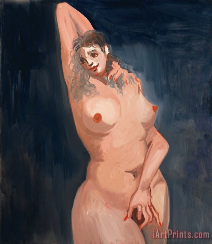 Standing Nude, 2007 painting - George Condo Standing Nude, 2007 Art Print