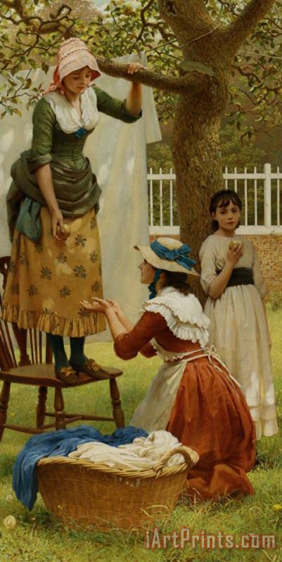 George Dunlop, R.a., Leslie The Daughters of Eve Art Painting