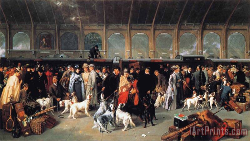 George Earl Going North, King's Cross Station Art Painting