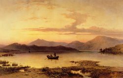 George Edwards Hering Loch Etive from Bonawe in the Evening painting