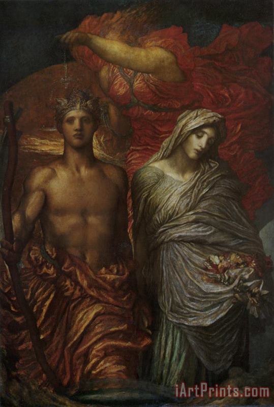 George Frederick Watts Time, Death And Judgement Art Painting