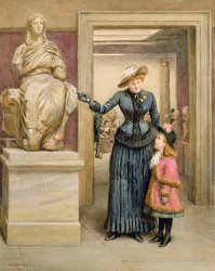 George Goodwin Kilburne At The British Museum painting