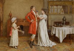 George Goodwin Kilburne I Wish You Luck painting