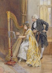 George Goodwin Kilburne Memorys Melody painting