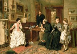 A Game of Chess by George Goodwin Kilburne