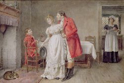 George Goodwin Kilburne The Return Of The Huntsman painting